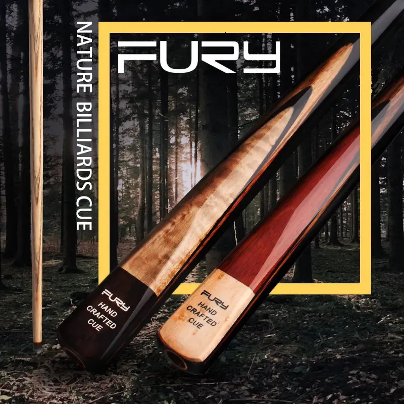 Stecche da biliardo Fury Snooker Cue Stick con custodia punta da 9,8 mm albero in frassino kit di giunzione in ottone professionale Billar Taco De Sinuca 231115