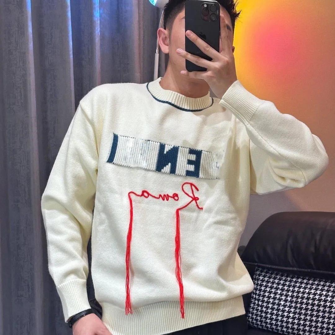 Suéter dos homens Mens Womens Designers F Pulôver Homens Hoodie Manga Longa Camisola Suéter Bordado Malhas Homem Roupas Roupas de Inverno GPD6 Zupo