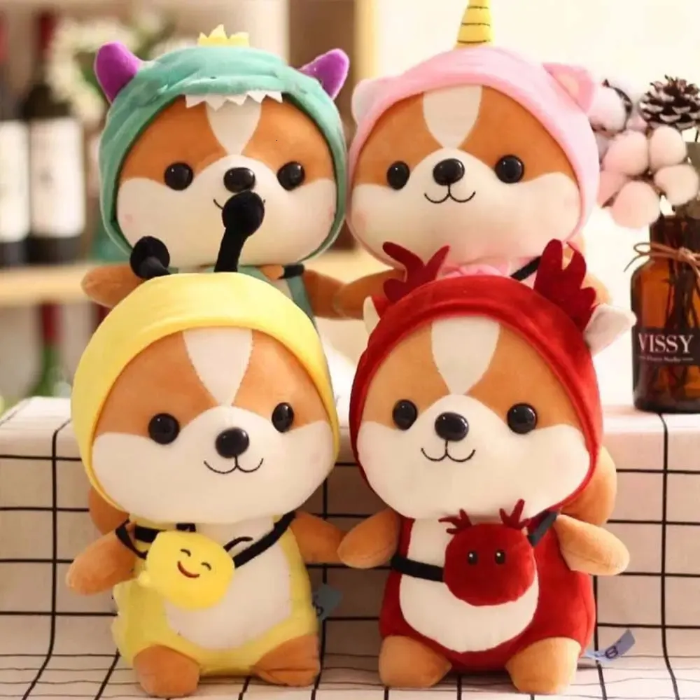 Plush Dolls Creative Squirrel Doll Cute Variant Dinosaur Toy Childrens Send Womens Birthday Gift 231115