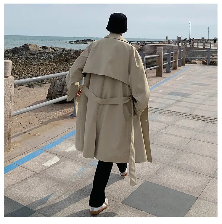 最終値下げ　varet street trench coat Belted Rain Coat with Slits – La Garçonne