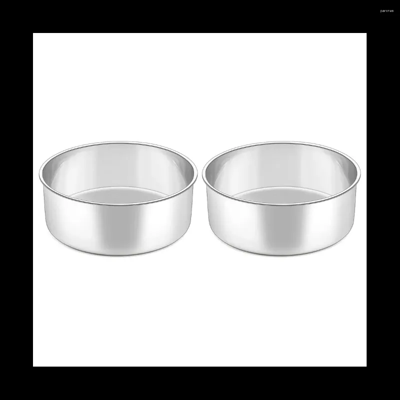 Moldes de cozimento 6 polegadas pequeno bolo conjunto de lata 2pcs profunda camada redonda de torrefação para casamento de aniversário de Natal