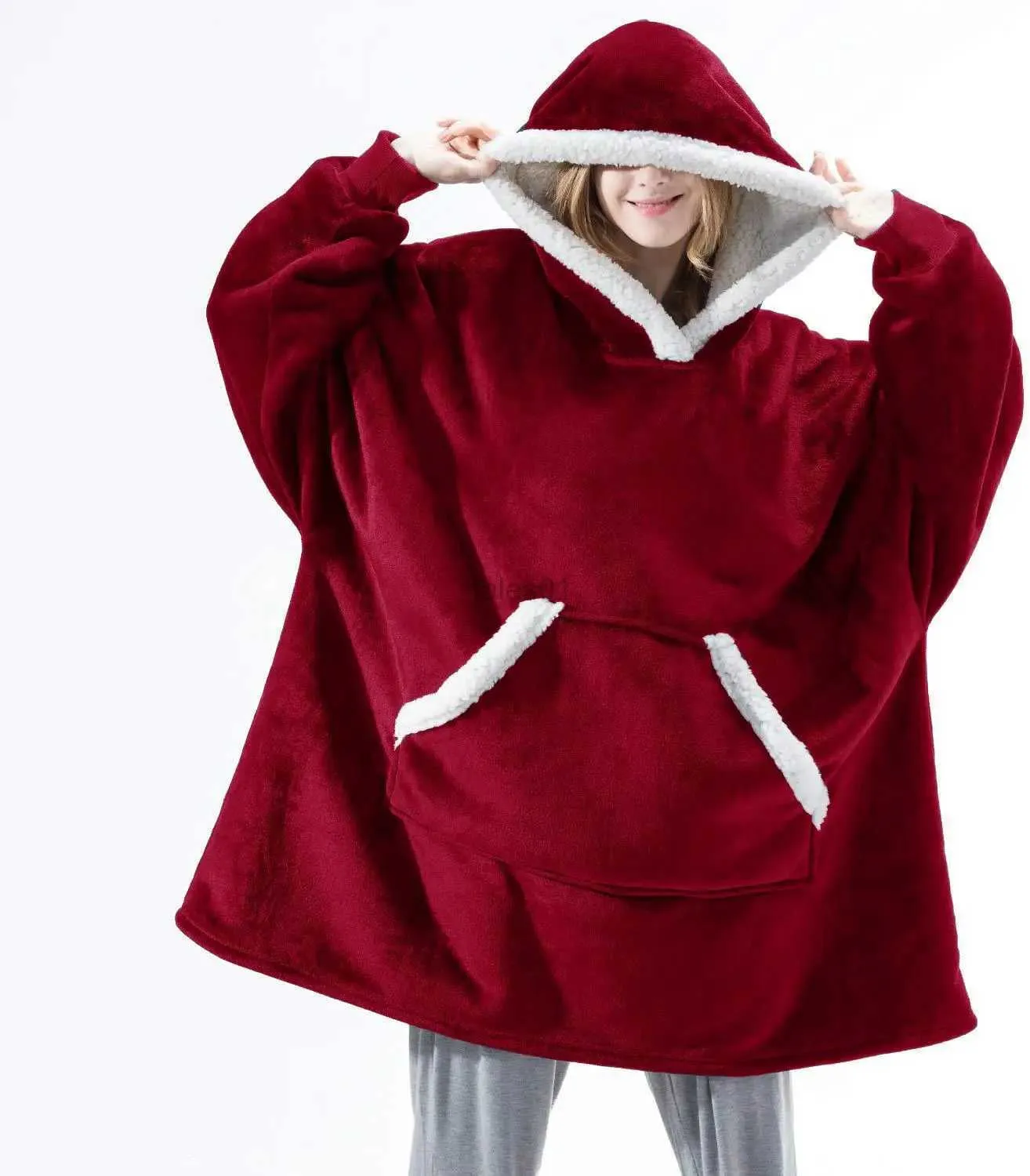 Женский пуловер для сна, пижама, женский теплый флисовый халат из ягненка, толстовка с капюшоном, домашняя одежда, женская свободная большая толстовка, одежда для отдыха для пар, бархатная одежда с толстой подкладкой zln231116