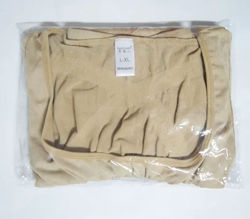 OPP Bag Women Natural Bamboo Slimming Charcoal Suit Underwear Beige/Black