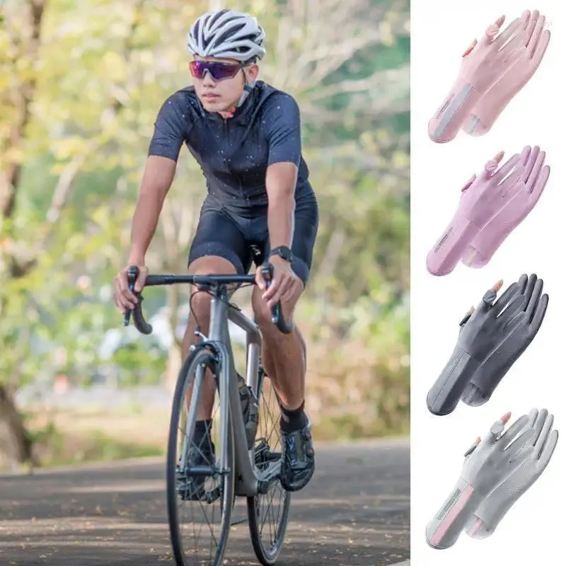 Gants de cyclisme, protection solaire, doigt complet, conduite, pêche, UPF pour la randonnée