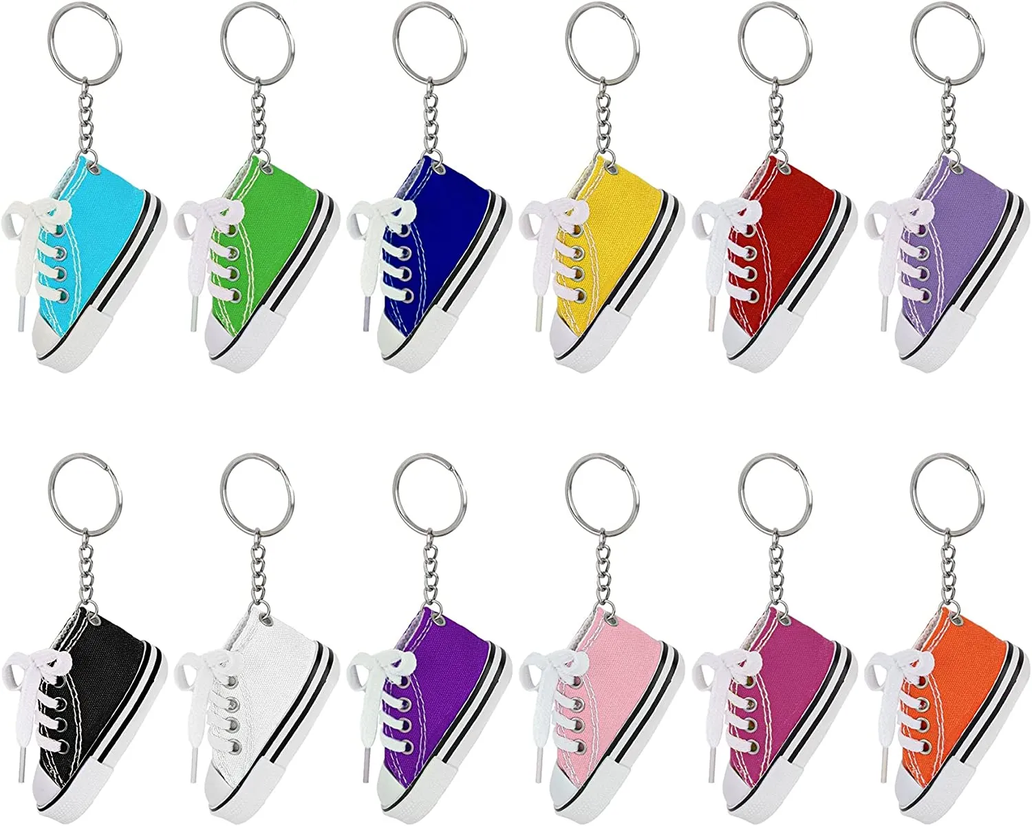 Cute Mini Canvas Sneaker Keychain Tennis Shoes Keychain Sport Sneaker Keyrings for Bag