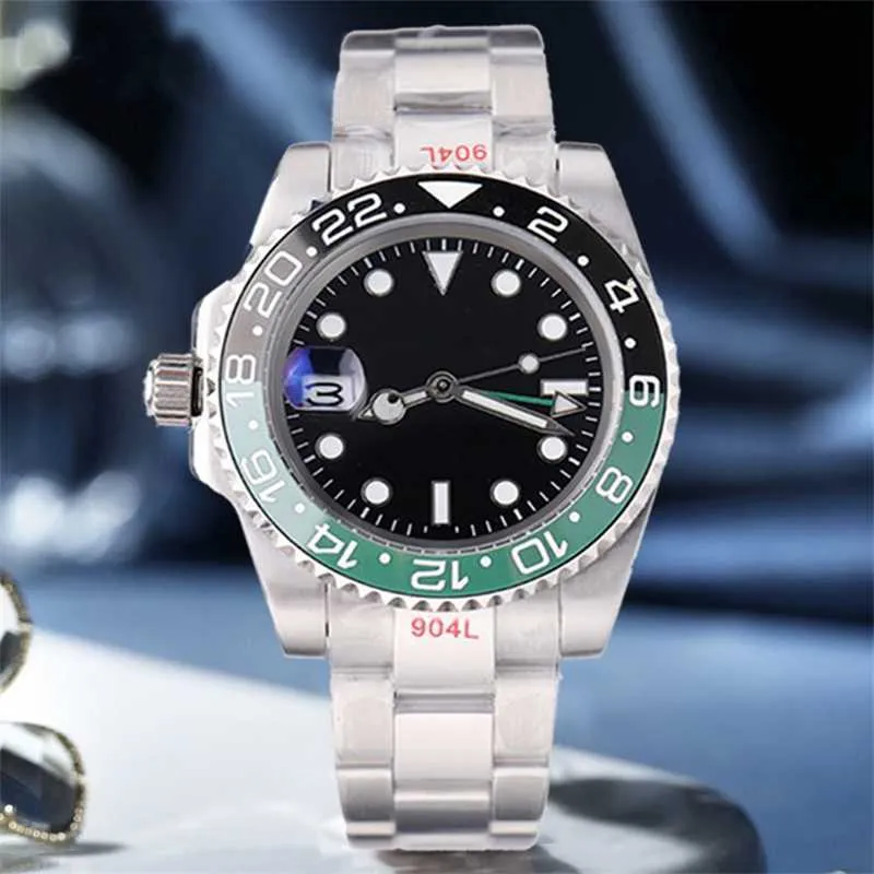 Rolaxs lyxklocka Famous Mens Watches Fashion Designer Automatisk dag 40mm Dial Master Man Clock GMT Relogio Mekanisk rörelse har logotyp