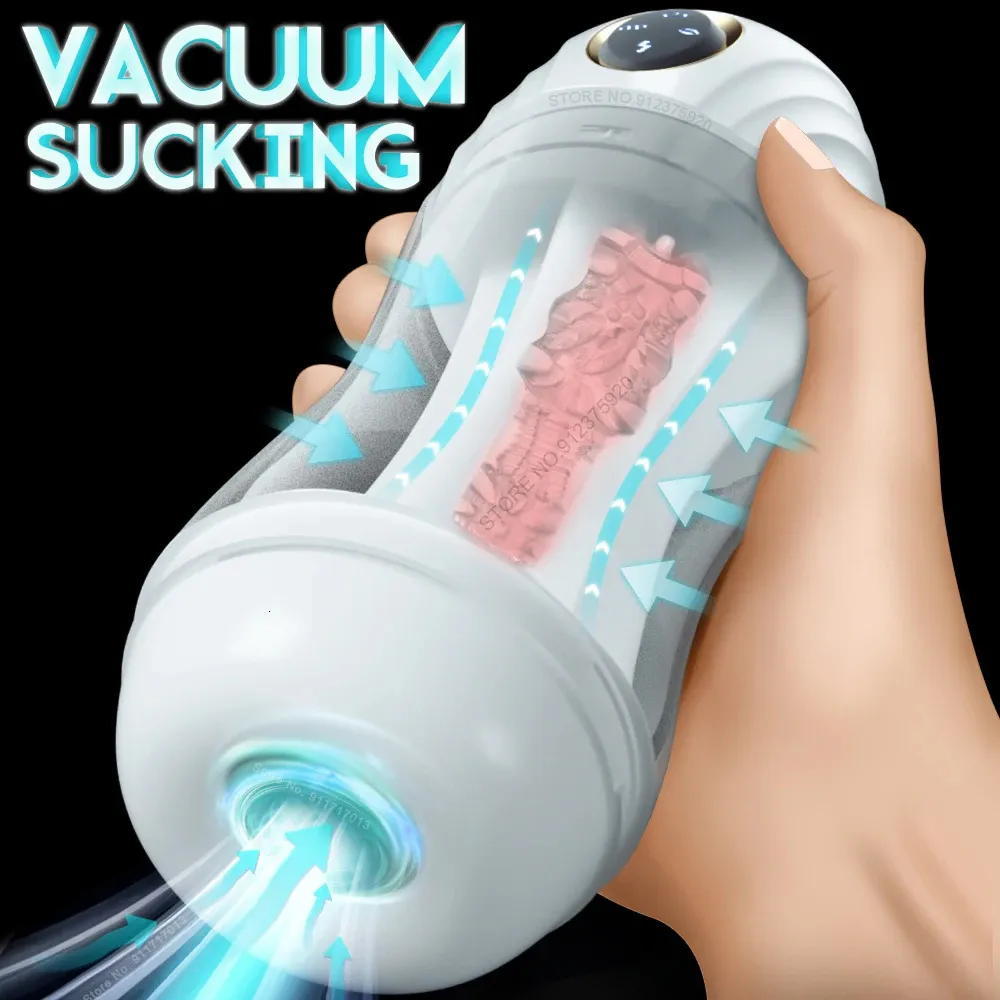 Bomba de juguetes masturbador masculino juguetes de succión automática taza de masturbación para hombres vagina oral mamada succión máquina sexual vibratoria productos para adultos 231116