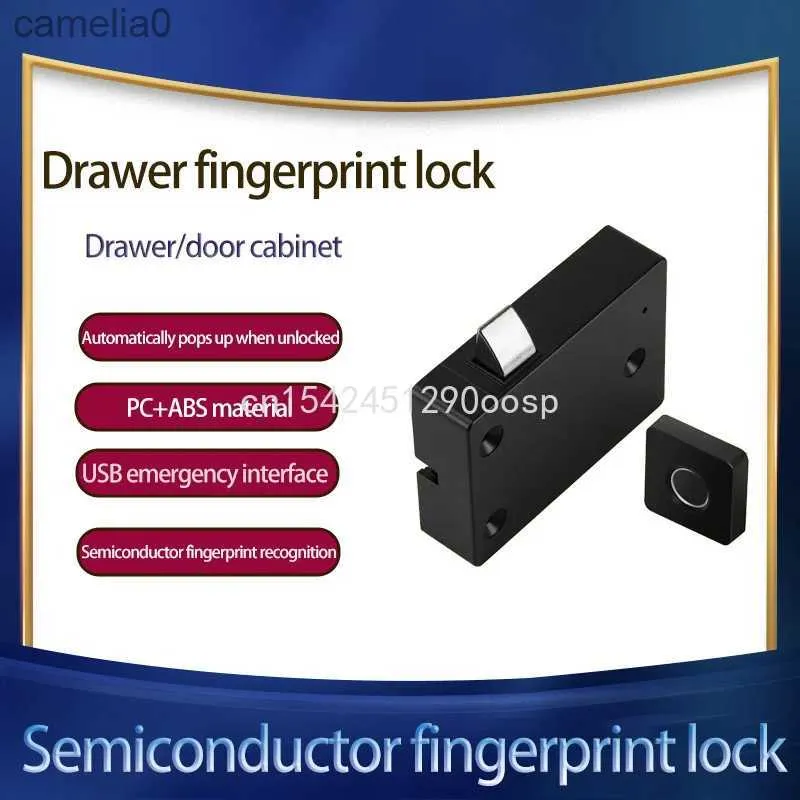 SMART LOCK SMART FINGERPRINT BIOMETRISK LÄRER LOCK FÖRVARING FILETSKAK SKOBETET IN INHOOR Office Security Anti-THE FINGERPRINT LOCKL231116