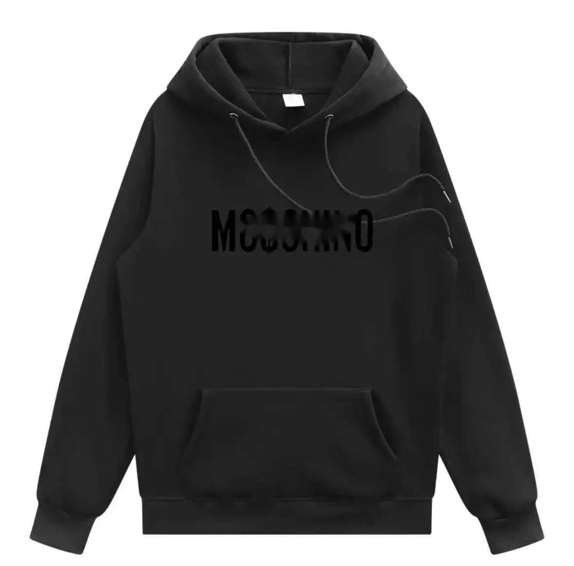 Moschino Sweats à capuche Moschino Sweatshirts Moschino Graphic Print Parfait Surdimensionné Automne Hommes Designers Moschino Hoodys Pull Sports 472
