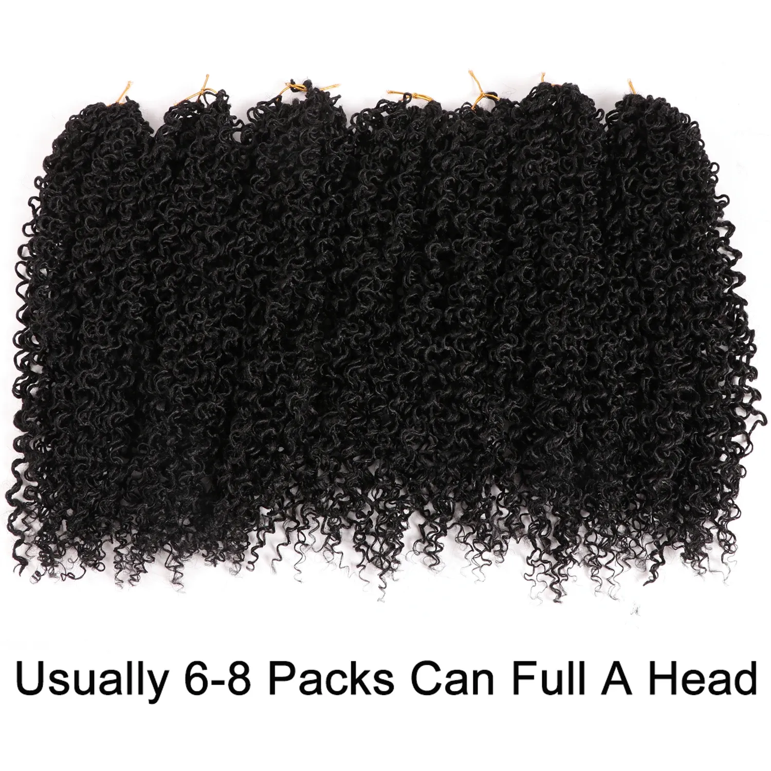 14 Inch 8 Packs Curly Crochet Hair Beach Curl Water Wave Crochet