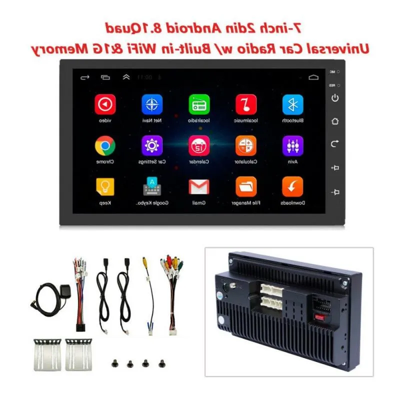 Livraison gratuite 2 Go de RAM 32 Go de ROM Android 81 Autoradio Lecteur vidéo multimédia Universel auto stéréo GPS CARTE pour Toyota Nissan Suzuki Fohdo