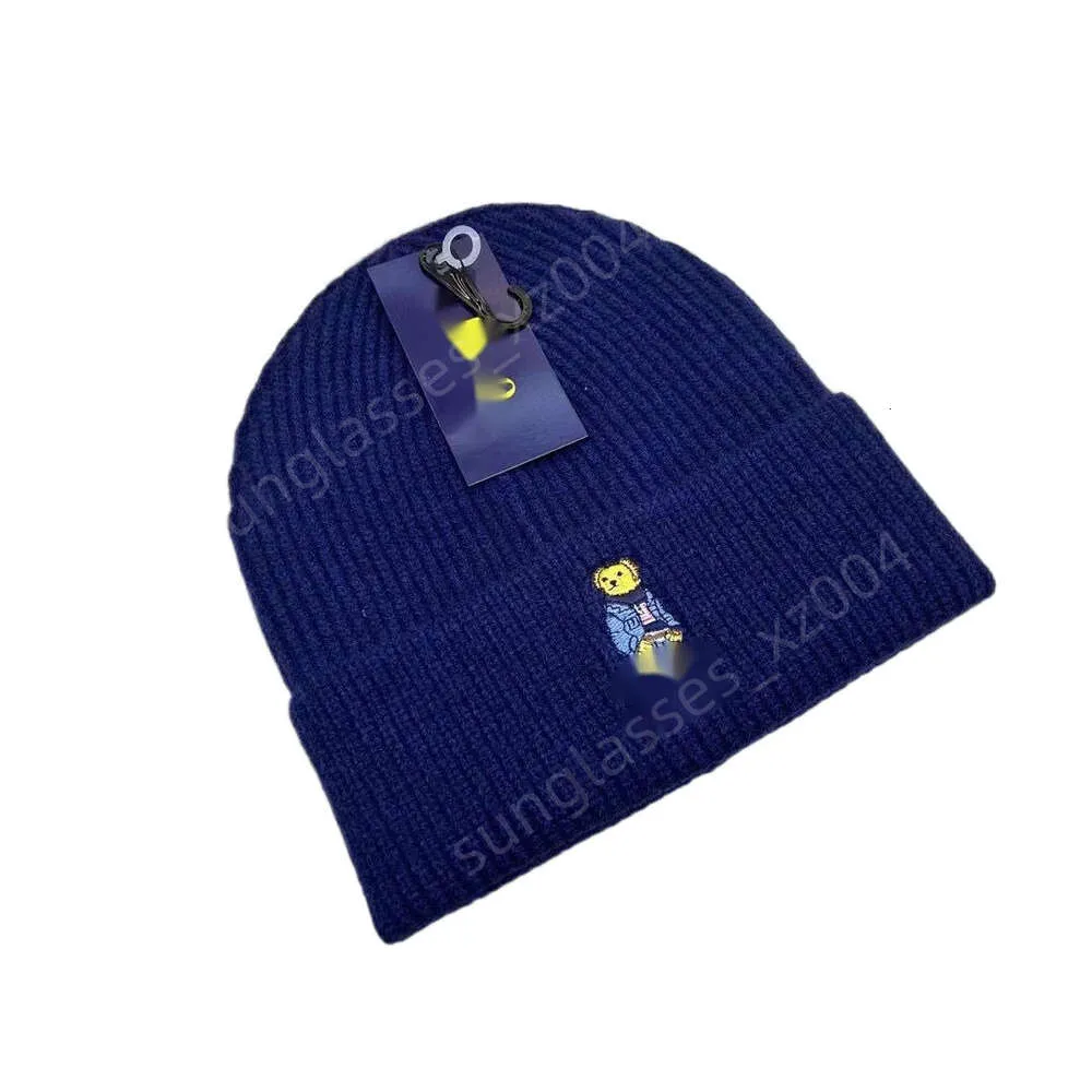 Ralphs Designers Round Beanie Top Quality Fashion Hat Polo Hat Little Bear Wool Knitted Hat Men's And Women's Winter Knitted Hat Warm Cotton Hat Woolen Hat