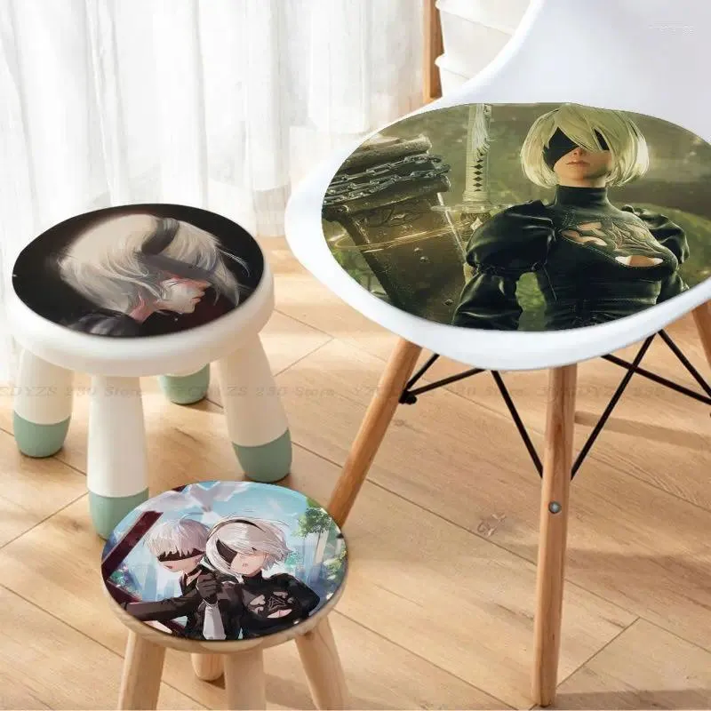 Pillow Nier Automata Anime Mat Moderno Estilo Minimalista Asiento Oficina Comedor Taburete Almohadilla Esponja Sofá Silla Antideslizante S