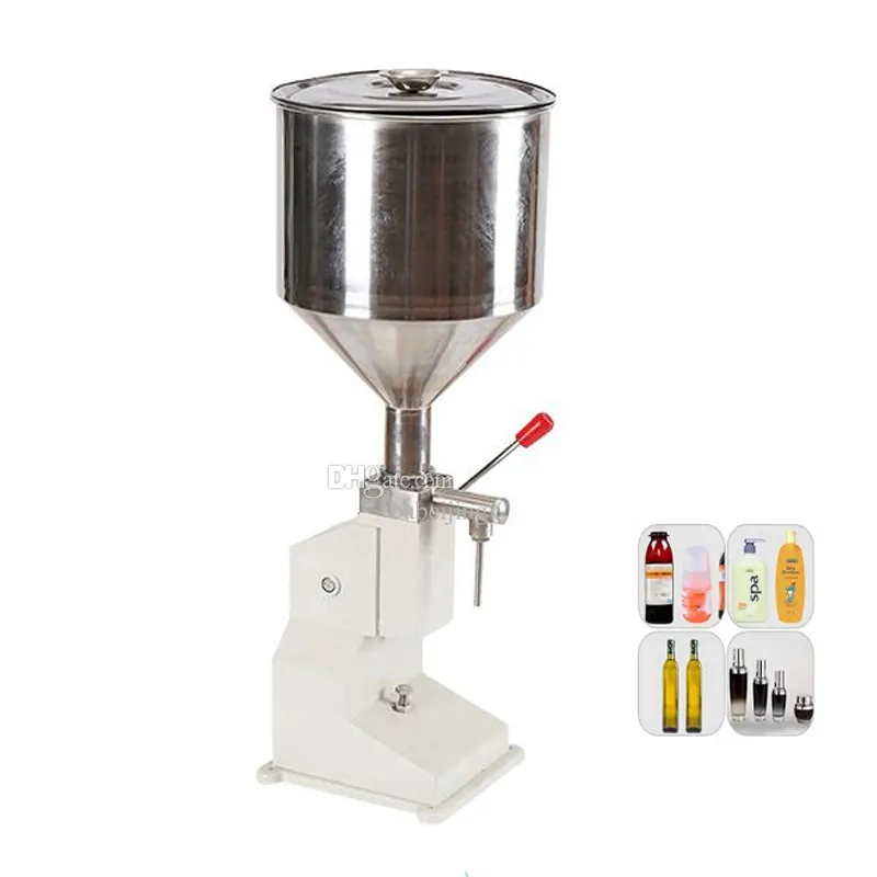 Liquid Paste Filling Machine Manual Bottle Filler Cosmetic Cream Honey Pasta Sauce Peanut Butter Food Packaging