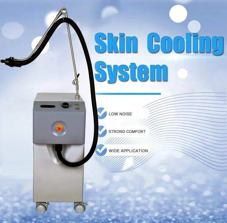 Massagesalong Använd luftkylning av hudkylare Cryo -20 ° C Postoperativ laserbehandlingsmärta Minimering Skinvårdsinstrument med lågt brus