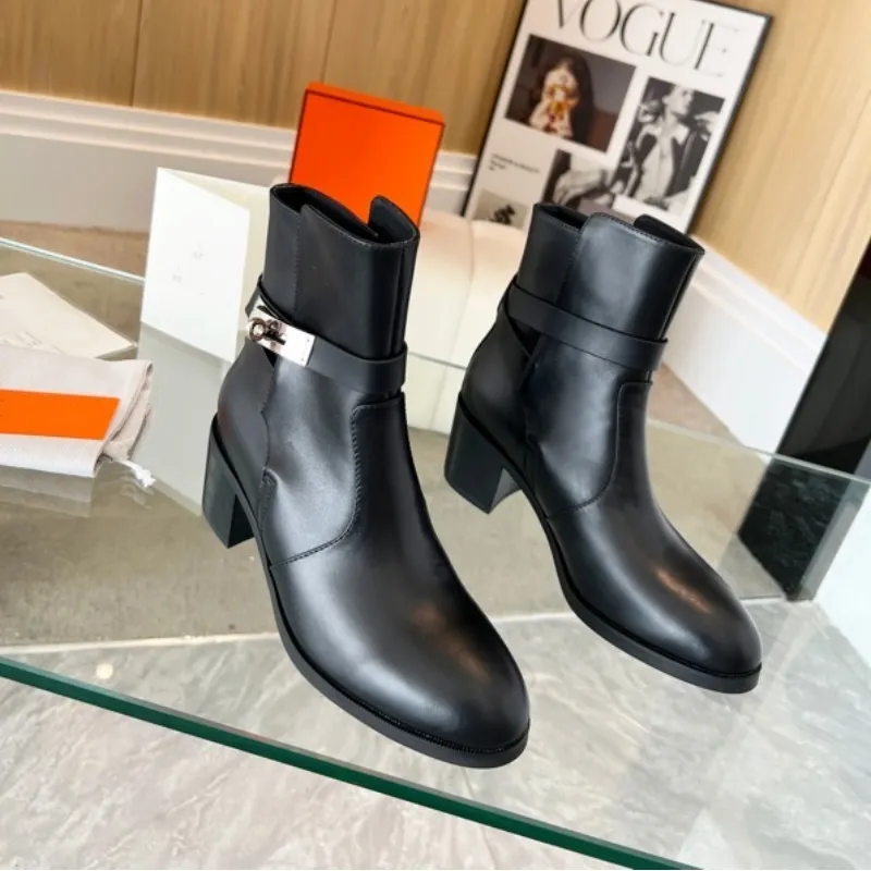 Hot Seller Women`s Classics Boots New Arrival Brand Designer Knight Boots Fashion Ankle Short Half Woman Booties Ultra mini Boot Heel Genuine Leather Shoes Suede