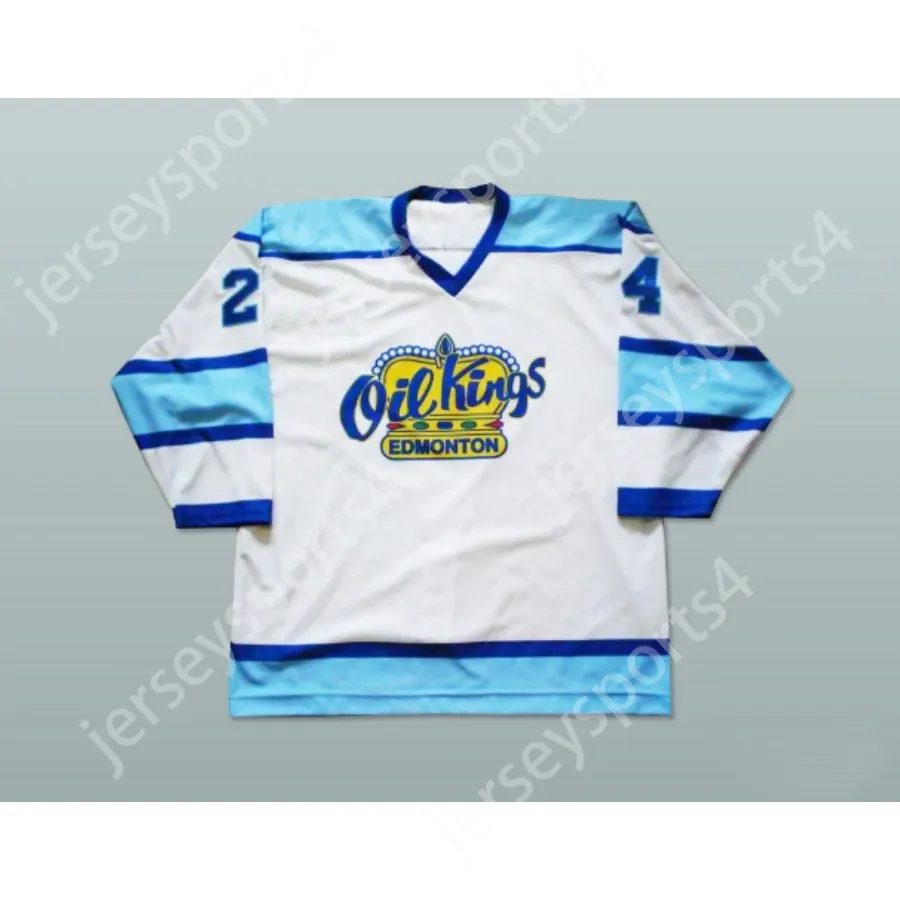 Benutzerdefinierte LANE WERBOWSKI EDMONTON OIL KINGS HOCKEY JERSEY NEU oben genäht S-M-L-XL-XXL-3XL-4XL-5XL-6XL