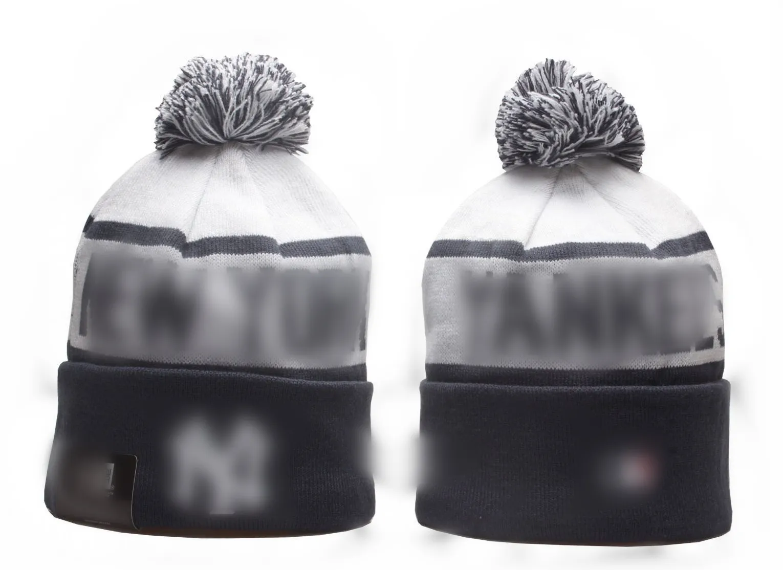 YENİ NY Ball Örme Spor Tutma Şapkalar Beanie Mens Beanies Kadınlar Erkekler Bonnet Kış La Şapka İplik Boyalı İşlemeli Casquette Pamuk Moda Sokak Şapkaları Kemik