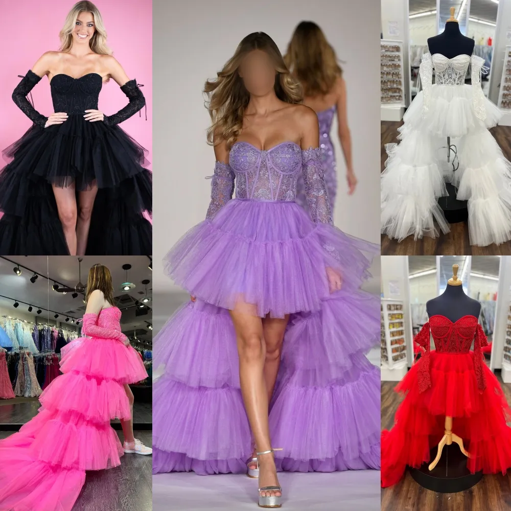 Ruche Hi-Lo cocktailpartyjurk 2k24 hoog laag niveau Babydoll preteen dame optocht Winter formele avond evenement Hoco Gala afstuderen Homecoming NYE dansjurk korset