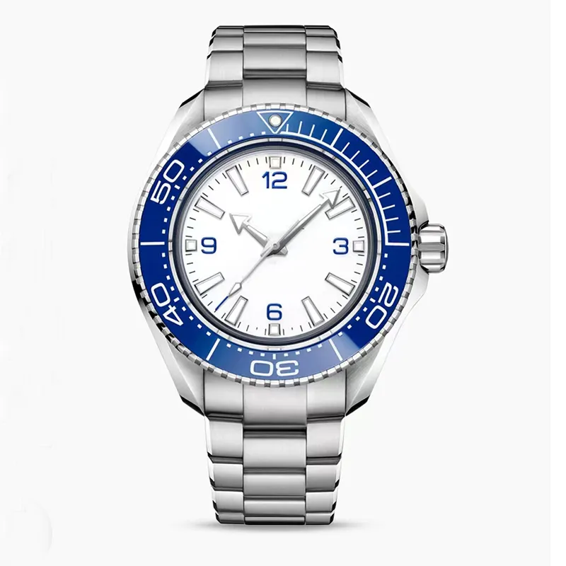 Mens 45,5 mm Céramique Céramique Ultra Deep No Date Flod Flod Flod Mécanique Designer Matches Orologi Di Lusso Master Watch Wristwatch Oologio EER6