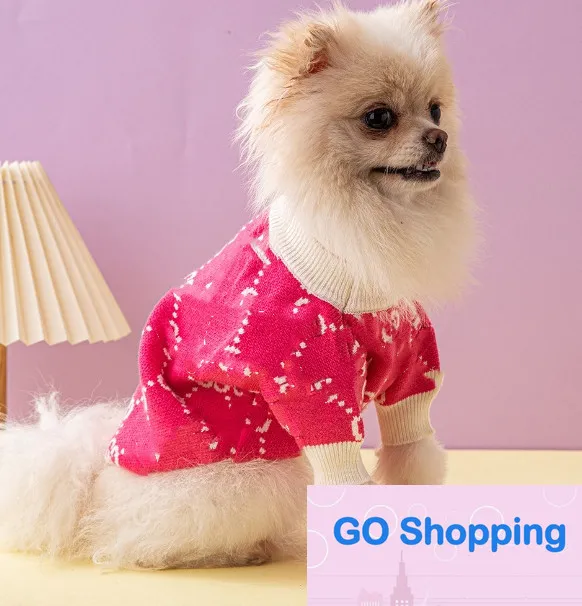 Camisola para cães de marca de moda roupas para animais de estimação de qualidade roupas para cães e gatos Pomeranian Chihuahua roupas para cães