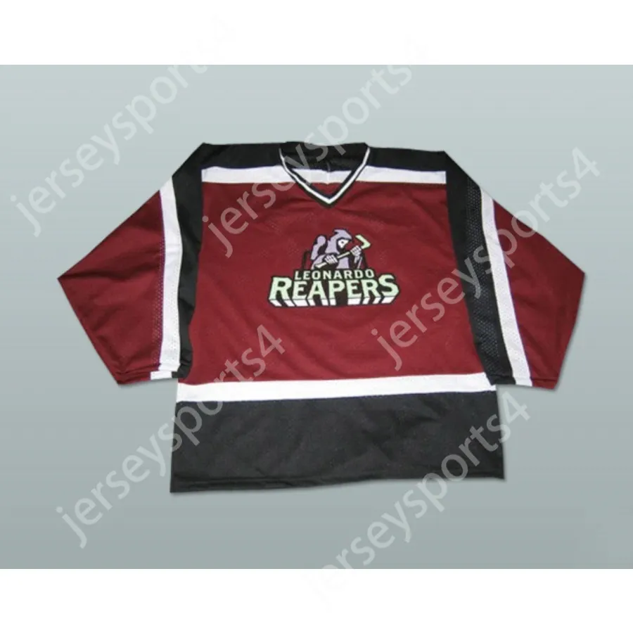 Anpassade Leonardo Reapers Street Hockey Jersey New Top Stitched S-M-L-XL-XXL-3XL-4XL-5XL-6XL