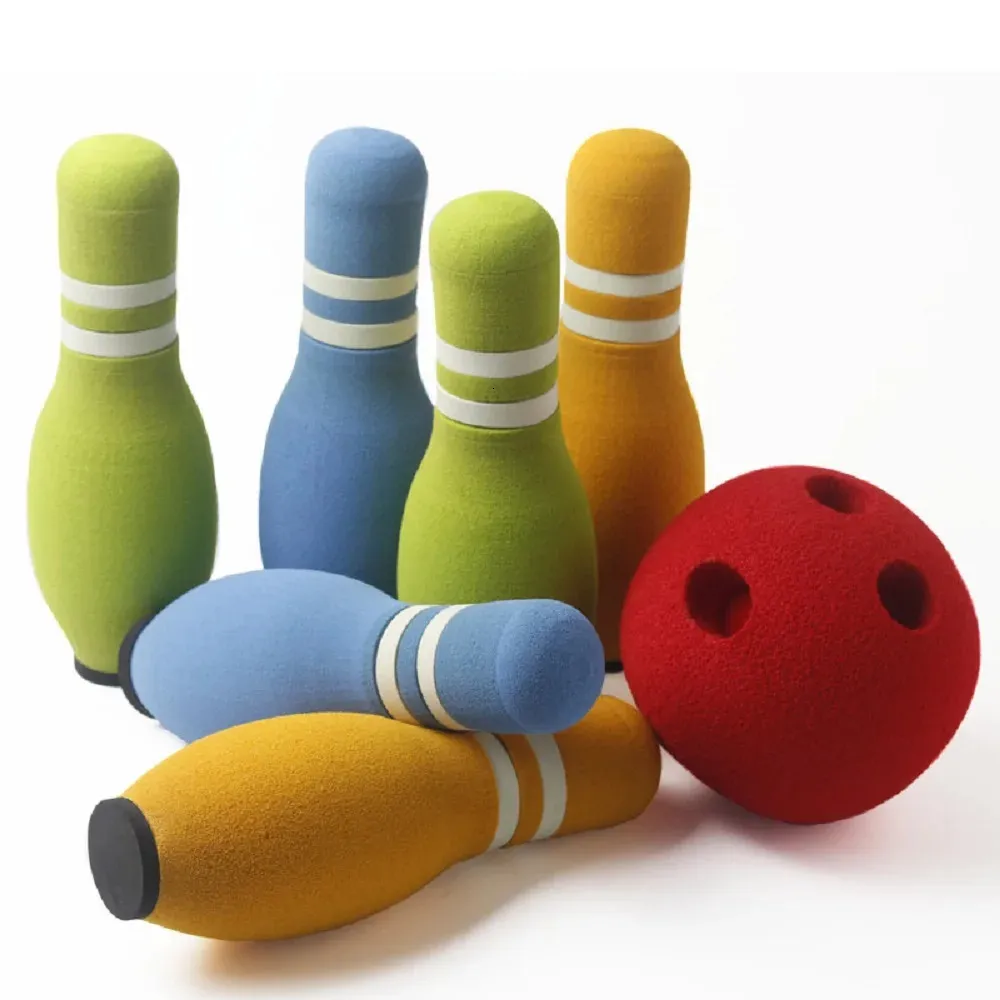 Wooden Bowling Game Set - Indoor/Outdoor Safe Entertainment - View #3