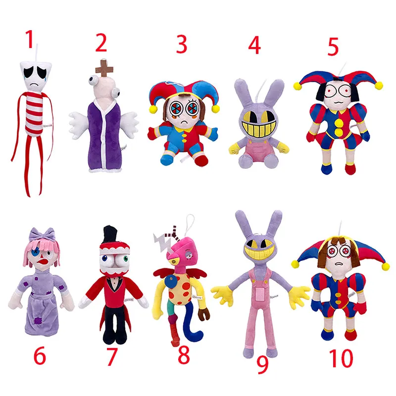 10 options l'incroyable cirque numérique Clown peluche poupée dessin animé poupée