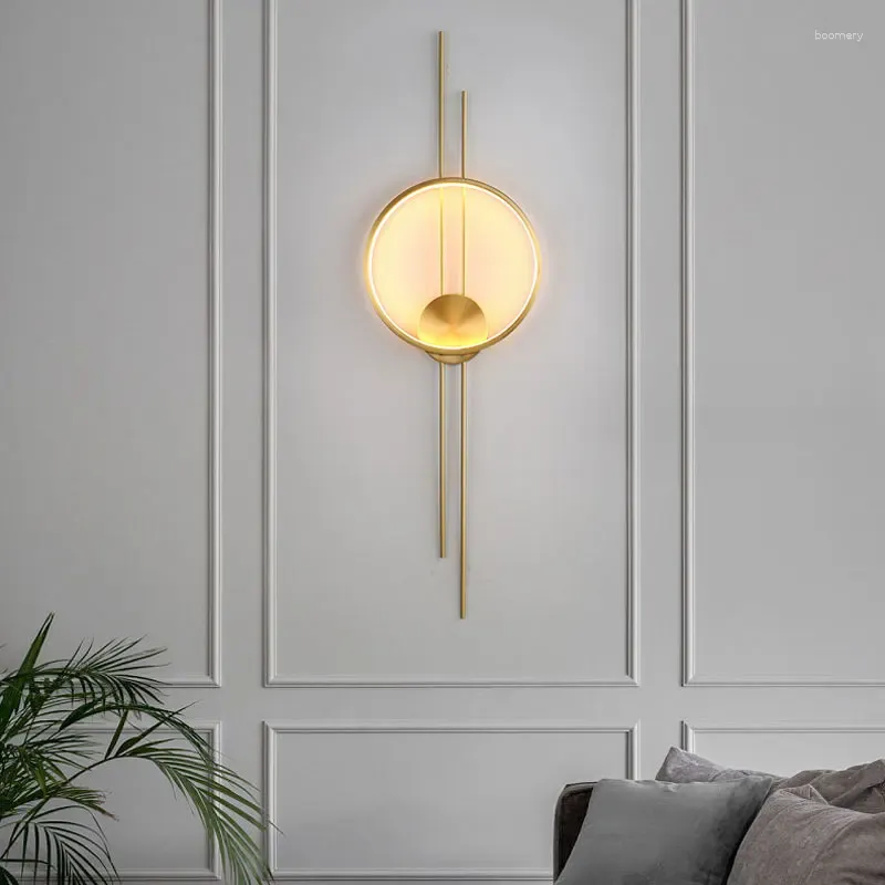 Vägglampa minimalistisk postmodern kreativ personlighet vardagsrum sovrum sovrum nordisk modern lång gång