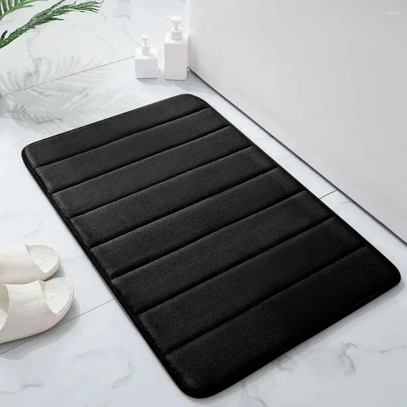 Alfombras Soft Coral Fleece Bath Mat Set de secado rápido Antideslizante Agua absorbente Grueso Inodoro en forma de U para baño