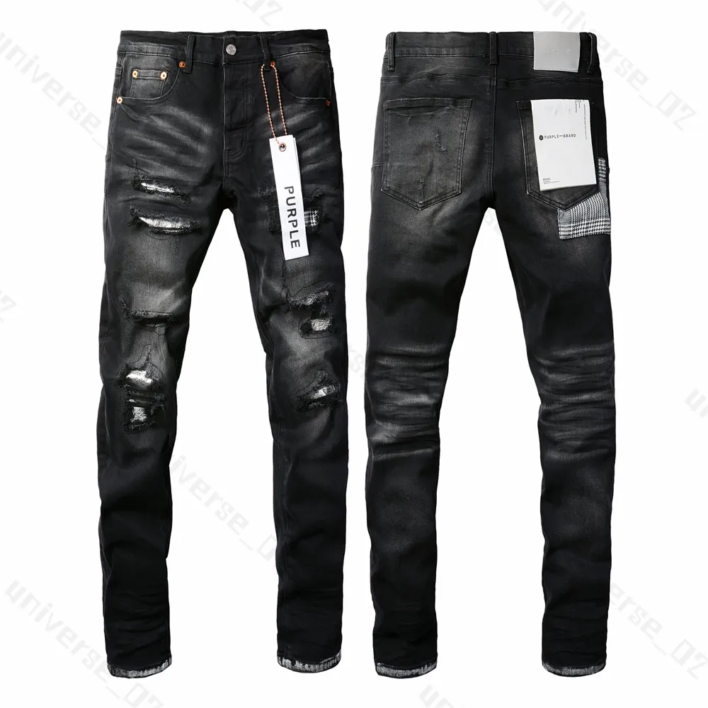 Paarse jeans voor heren Designerjeans Mode Distressed Ripped Bikers Dames denim cargo voor heren Zwarte broek rock revival jeans ware religieuze Heren paarse jeans0JTK
