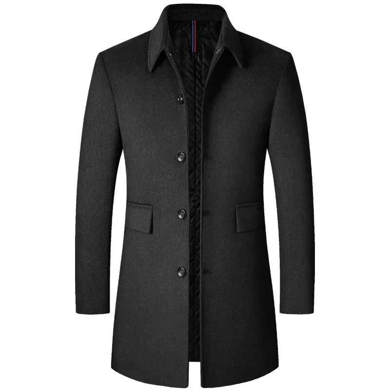 Trenchs pour hommes Boutique Automne et hiver Confortable Slim Casual Mode Gentleman Mariage au travail Hébergement Tendance Manteau de laine 231115