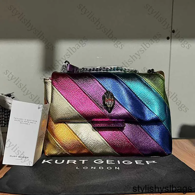 حقائب كتف Kurt G London حقائب كروس متعددة الألوان مرقعة للنساء في المملكة المتحدة مصمم أزياء العلامة التجارية حقيبة يد PU حقيبة كتف