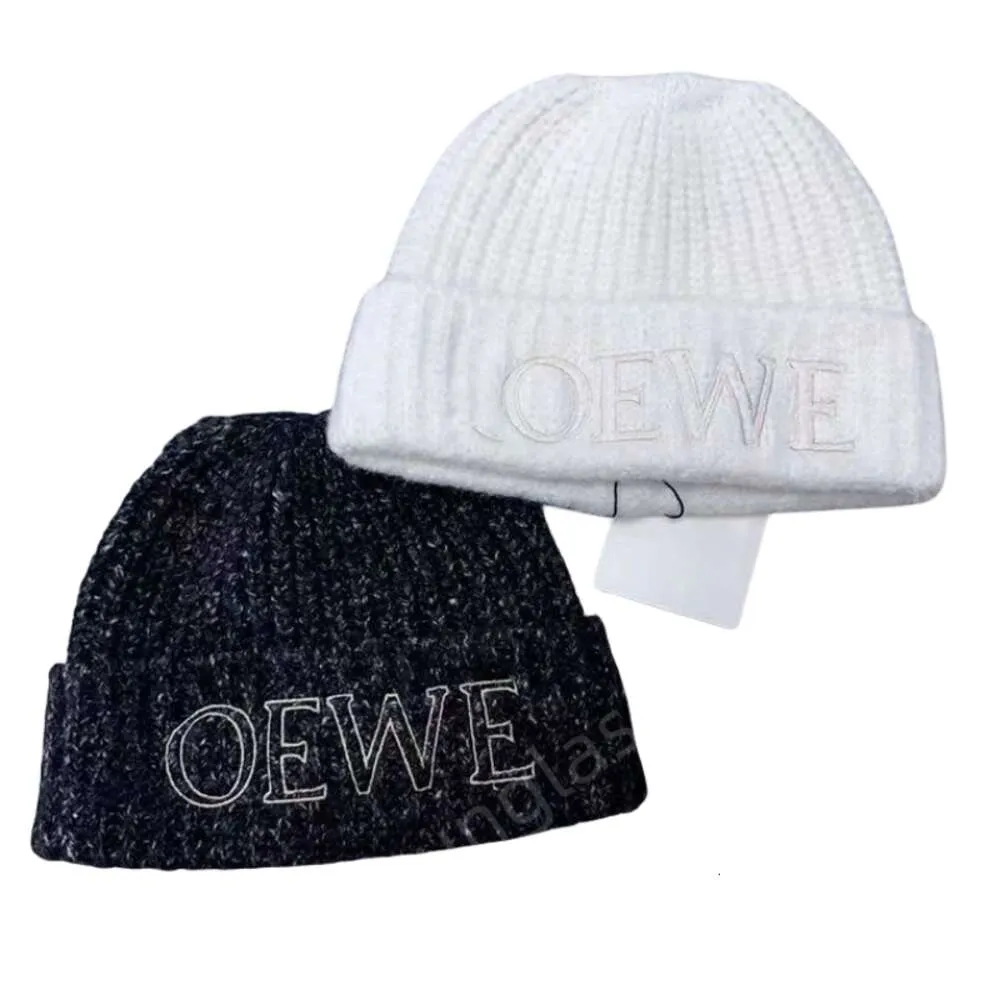 Loewee gorro designer de alta qualidade chapéu de luxo moda para mulheres chapéu de malha inverno novo versátil quente estudante chapéu de lã