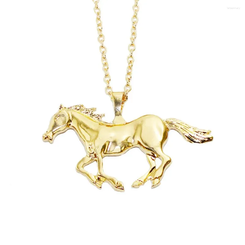 Pendentif Colliers Mode Cheval Charme Collier Bijoux Déclaration Courir Pour Les Femmes