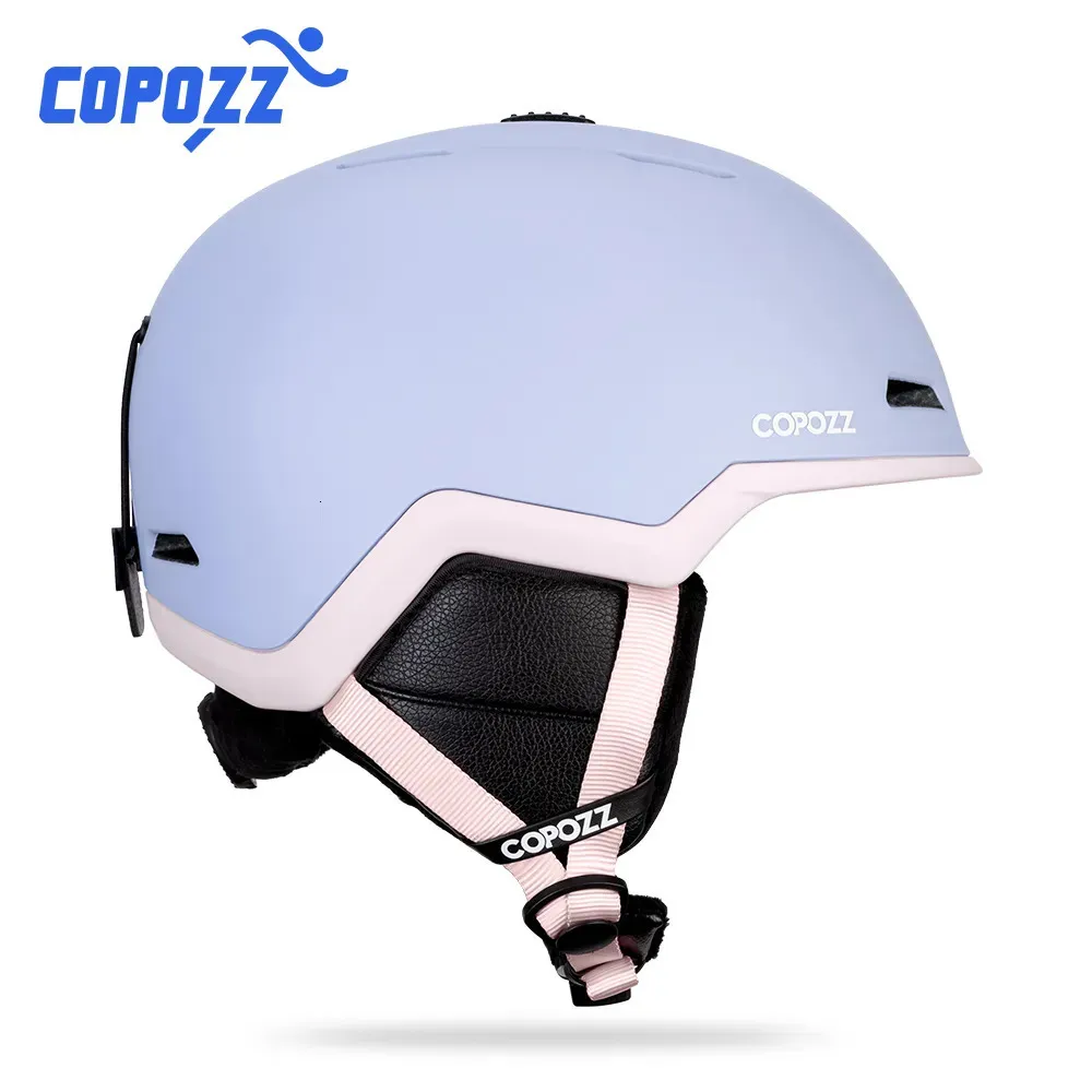 Лыжные шлемы COPOZZ Зимний лыжный шлем для сноуборда Полузакрытый противоударный защитный шлем Велосипедный спорт Снегоход Катание на лыжах Защитный для взрослых и детей 231116