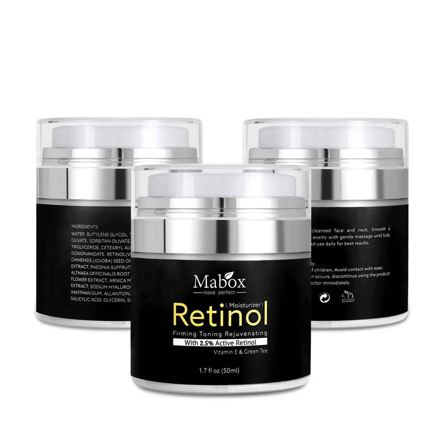 Inne produkty zdrowotne Mabox Retinol 2,5% krem ​​nawilżający krem ​​oczu witamina e noc i dzień nawilżanie kremów do pielęgnacji skóry upuść d dhavd