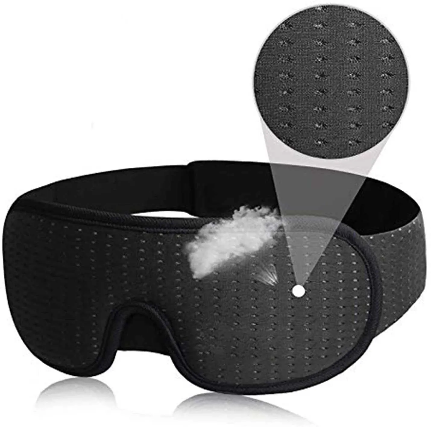 Sleep Masks 3d Mask for Eye Lights Blockout Soft Padded Sleeping Fabric Cover Shade Blindfold Eyepatch 231116