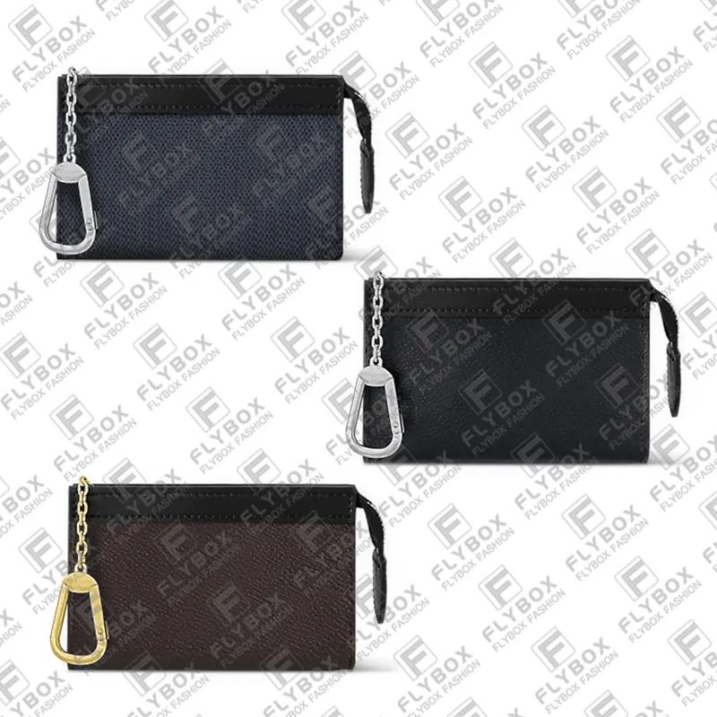 M82776 VOYAGE KEY BACK Wallet حامل بطاقة الائتمان المحفظة المحفظة المفتاح للجنسين الأزياء مصممة فاخرة العمل أعلى جودة التسليم السريع