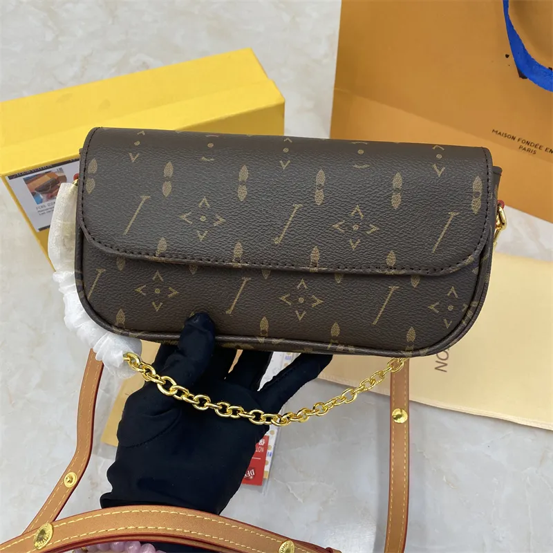 حقيبة الكتف المصمم للعلامة التجارية الفاخرة مع حزام سلسلة ، حقيبة Crossbody Fashion Laobazhng8803-5