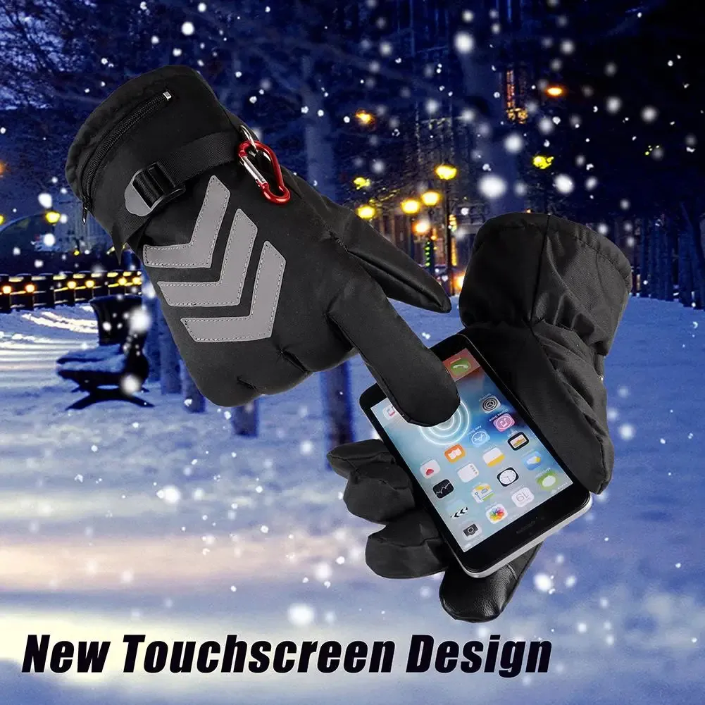 Guanti Invernali Touchscreen, Guanti Da Sci, Guanti Invernali Bianchi Caldi Per Uomo E Donna Guanti Touchscreen A Cinque Dita Per Ciclismo E Sport Allaperto In Cotone M 85526717
