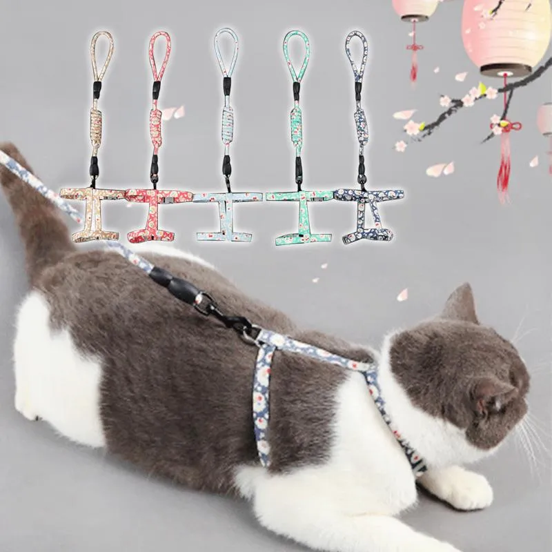 Os colares de gato lidera o colarinho de colarinho de colarinho de tração de tração de tração acessórios de cinta de tira anti-greve