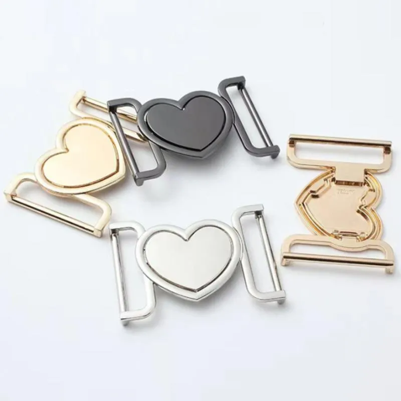 Belts Heart Buckle Belt Accessories Webbing Fastener For Coats Backpack Strap Decorative Metal BucklesBelts