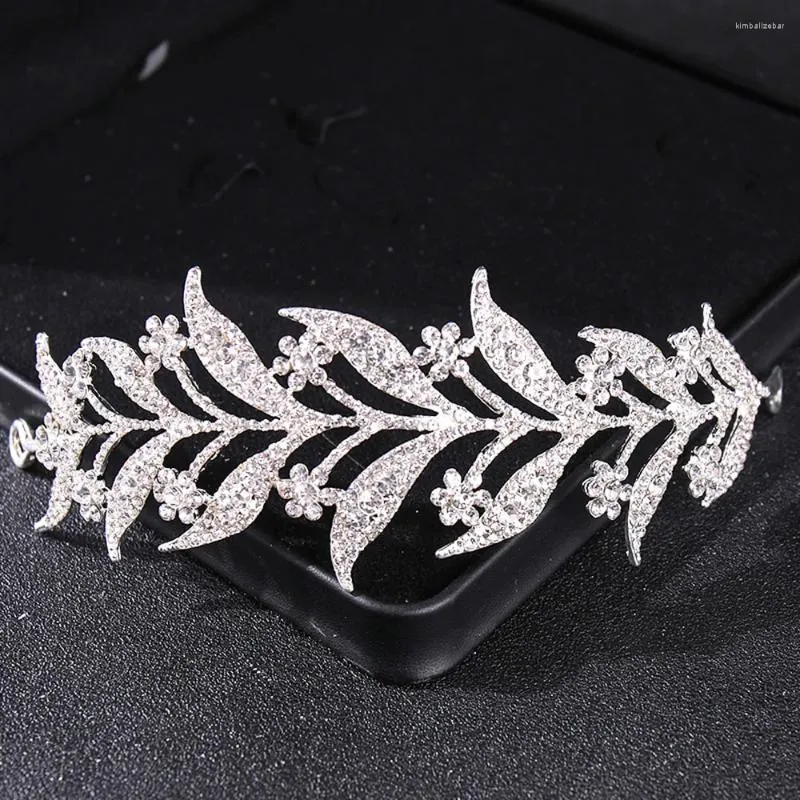 Hair Clips Bridal Headwear Silver-Colour Women's Classic Wedding Alloy Blade Band