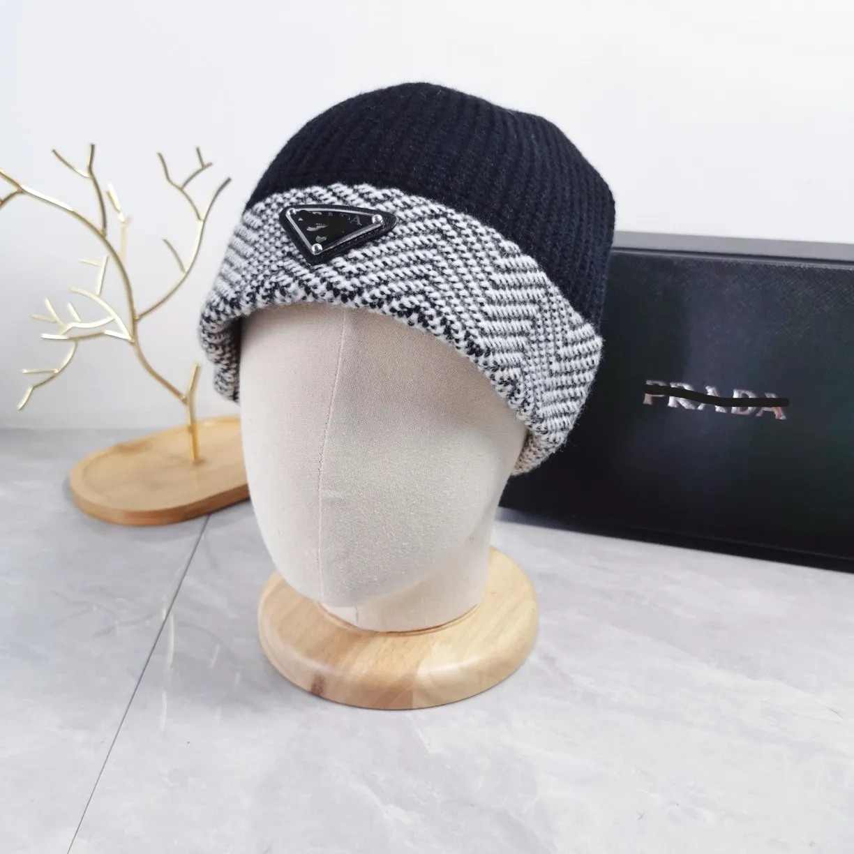 Chapeaux de créateurs de mode PLuxury Bonnet pour hommes et femmes automne / hiver chapeau en tricot thermique bonnet de marque de ski bonnet de haute qualité à carreaux chapeau de crâne chapeau chaud