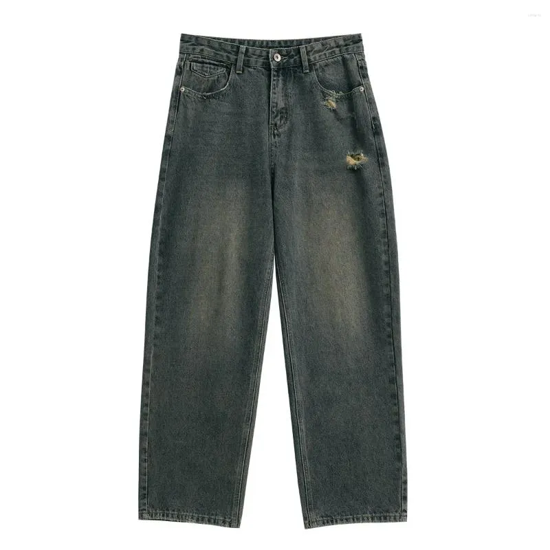 DHgate.com:Y2K Mens Vintage Straight Flare Jeans, Harajuku 