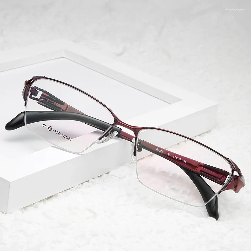 Sunglasses Frames Logorela Optical Glasses Pure Titanium Frame Prescription Eyeglasses Rx Men For Male Eyewear 8045