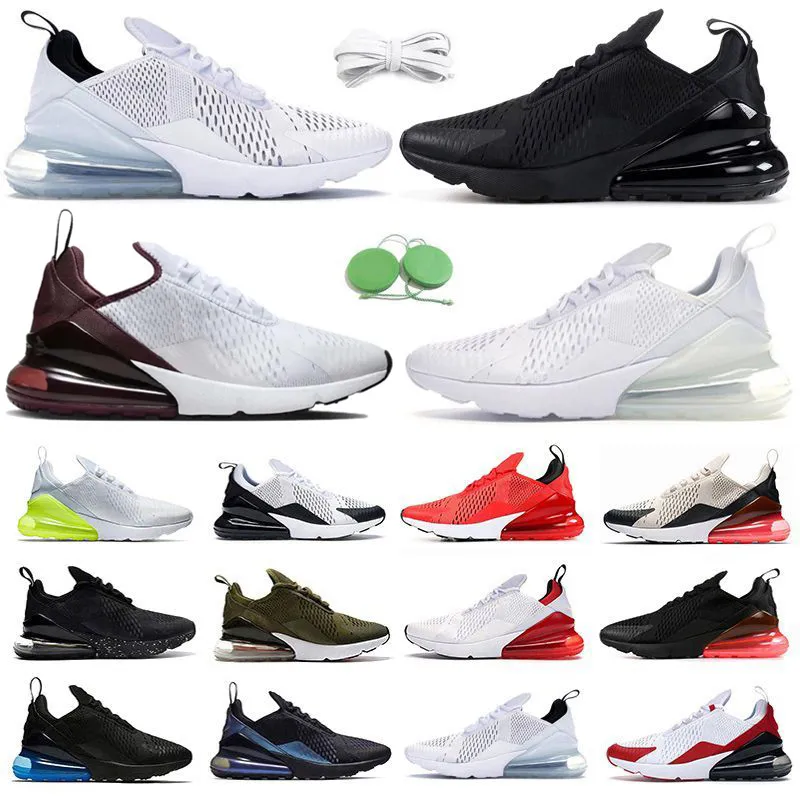 2024 270 Buty do biegania Mężczyźni 270s 27c Sneaker Core Triple Black White University Blue Red Anthracyt Ledwo Rose Light Bone Rainbow Men Treners Sports Sneakers