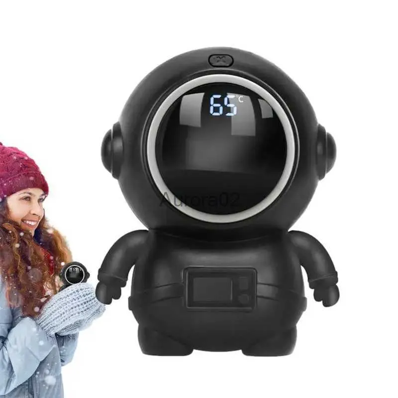 Aquecedores de espaço Aquecedor de mão de bolso Aquecedor de mão bonito com mãos móveis USB Spaceman em forma de aquecedor de mão reutilizável para férias de Natal YQ231116