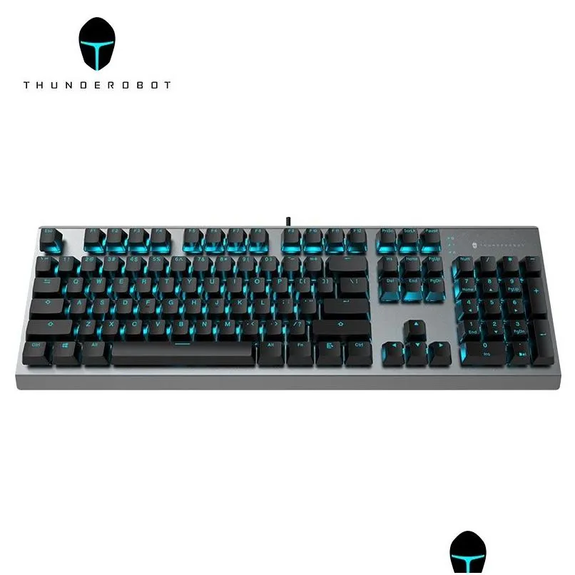 Klavyeler Thunderobot KG5104 Cherry Mx Mekanik Oyun Klavyesi N-Key Rollover 10modes Işık Efekt Ayarı- Klasik Sürüm LED DH0HT